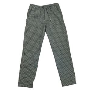 H&M Dress Pants Joggers Drawstring Waist Mens Size XS  Tan & Yellow Plaid